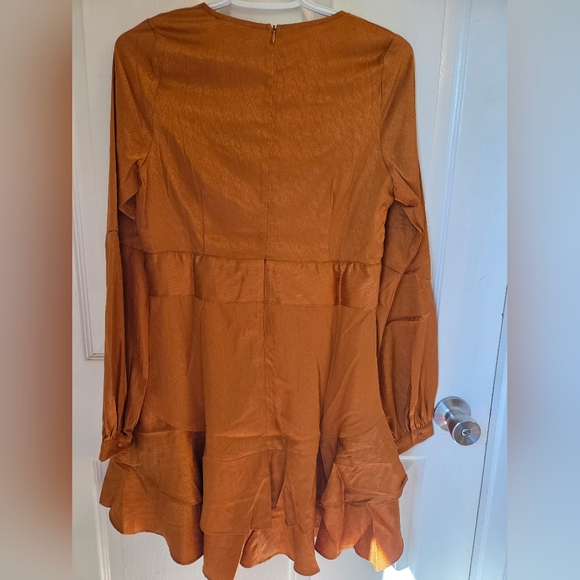 Storia V Neck Ruffle Dress - Picture 5 of 5